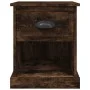Mesita noche 2 uds madera contrachapada roble humo 39x39x47,5cm de vidaXL, Mesitas de noche - Ref: Foro24-816139, Precio: 49,...