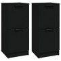 Aparador de madera contrachapada negro 30x30x70 cm de vidaXL, Aparadores - Ref: Foro24-811172, Precio: 63,94 €, Descuento: %