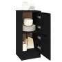 Aparador de madera contrachapada negro 30x30x70 cm de vidaXL, Aparadores - Ref: Foro24-811172, Precio: 67,20 €, Descuento: %