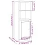 Aparador alto madera contrachapada negro 36x35,5x103,5 cm de vidaXL, Aparadores - Ref: Foro24-816321, Precio: 68,01 €, Descue...