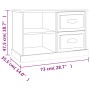 Schwarzer TV-Schrank aus Sperrholz, 73 x 35,5 x 47,5 cm von vidaXL, TV-Möbel - Ref: Foro24-816169, Preis: 59,46 €, Rabatt: %