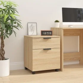 Aktenschrank Räder Sperrholz Sonoma Eiche 45x38x54 cm von vidaXL, Aktenschränke - Ref: Foro24-811523, Preis: 44,83 €, Rabatt: %