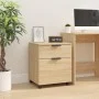 Oak Sonoma plywood wheeled filing cabinet 45x38x54 cm by vidaXL, Filing cabinets - Ref: Foro24-811523, Price: 45,67 €, Discou...