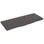 Dark brown treated oak wood wall shelf 100x40x(2-4)cm by vidaXL, Shelves and shelves - Ref: Foro24-363804, Price: 35,54 €, Di...