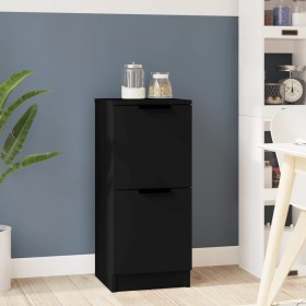 Schwarzes Sperrholz-Sideboard 30x30x70 cm von vidaXL, Sideboards - Ref: Foro24-811171, Preis: 51,26 €, Rabatt: %