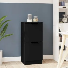 Schwarzes Sperrholz-Sideboard 30x30x70 cm von vidaXL, Sideboards - Ref: Foro24-811171, Preis: 50,22 €, Rabatt: %