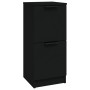 Aparador de madera contrachapada negro 30x30x70 cm de vidaXL, Aparadores - Ref: Foro24-811171, Precio: 53,29 €, Descuento: %