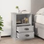 Mesitas de noche 2 unidades gris hormigón 43x36x60 cm de vidaXL, Mesitas de noche - Ref: Foro24-816337, Precio: 84,02 €, Desc...