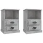 Mesitas de noche 2 unidades gris hormigón 43x36x60 cm de vidaXL, Mesitas de noche - Ref: Foro24-816337, Precio: 83,15 €, Desc...