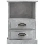 Mesitas de noche 2 unidades gris hormigón 43x36x60 cm de vidaXL, Mesitas de noche - Ref: Foro24-816337, Precio: 83,15 €, Desc...