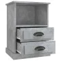 Bedside tables 2 units concrete gray 43x36x60 cm by vidaXL, Nightstands - Ref: Foro24-816337, Price: 83,15 €, Discount: %