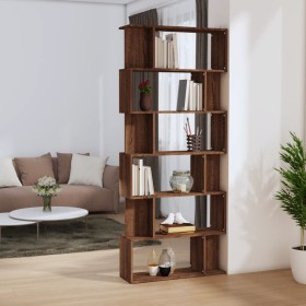 Oak brown plywood shelving/screen 80x24x192cm by vidaXL, Bookcases and shelves - Ref: Foro24-816061, Price: 138,07 €, Discoun...