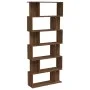 Estantería/Biombo madera contrachapada marrón roble 80x24x192cm de vidaXL, Librerías y estanterías - Ref: Foro24-816061, Prec...