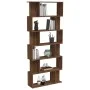 Estantería/Biombo madera contrachapada marrón roble 80x24x192cm de vidaXL, Librerías y estanterías - Ref: Foro24-816061, Prec...