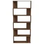 Estantería/Biombo madera contrachapada marrón roble 80x24x192cm de vidaXL, Librerías y estanterías - Ref: Foro24-816061, Prec...