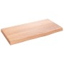 Regal aus hellbraun behandeltem Eichenholz für die Wand 40x20x2cm. von vidaXL, Regale und Regale - Ref: Foro24-363623, Preis:...