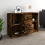 Aparador madera contrachapada roble ahumado 104,5x35,5x67,5 cm de vidaXL, Aparadores - Ref: Foro24-816237, Precio: 86,81 €, D...
