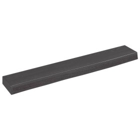 Dark brown treated oak wood wall shelf 60x10x4 cm by vidaXL, Shelves and shelves - Ref: Foro24-363759, Price: 22,11 €, Discou...