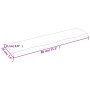 Wandregal aus behandeltem Eichenholz hellbraun 80x20x2cm von vidaXL, Regale und Regale - Ref: Foro24-363659, Preis: 33,53 €, ...
