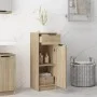 Badezimmerschrank aus Sonoma-Eichensperrholz, 32 x 34 x 90 cm von vidaXL, Schließfächer und Lagerschränke - Ref: Foro24-81128...
