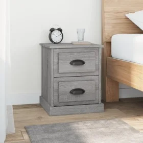 Nachttische 2 Stück graues Sperrholz 39x39x47,5 cm von vidaXL, Nachttische - Ref: Foro24-816157, Preis: 74,56 €, Rabatt: %