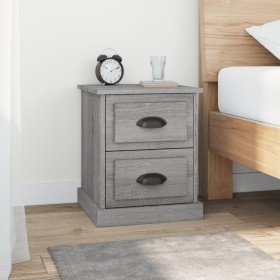 Nachttische 2 Stück graues Sperrholz 39x39x47,5 cm von vidaXL, Nachttische - Ref: Foro24-816157, Preis: 75,38 €, Rabatt: %