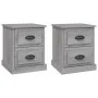 Bedside tables 2 pcs gray plywood 39x39x47.5 cm by vidaXL, Nightstands - Ref: Foro24-816157, Price: 74,63 €, Discount: %