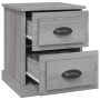 Nachttische 2 Stück graues Sperrholz 39x39x47,5 cm von vidaXL, Nachttische - Ref: Foro24-816157, Preis: 75,38 €, Rabatt: %