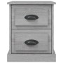 Nachttische 2 Stück graues Sperrholz 39x39x47,5 cm von vidaXL, Nachttische - Ref: Foro24-816157, Preis: 75,38 €, Rabatt: %