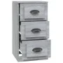 Aparador de madera contrachapada gris Sonoma 36x35,5x67,5 cm de vidaXL, Aparadores - Ref: Foro24-816222, Precio: 71,32 €, Des...