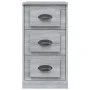 Aparador de madera contrachapada gris Sonoma 36x35,5x67,5 cm de vidaXL, Aparadores - Ref: Foro24-816222, Precio: 71,32 €, Des...