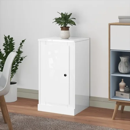 Hochglanzweißes Sperrholz-Sideboard 37,5 x 35,5 x 67,5 cm von vidaXL, Sideboards - Ref: Foro24-816204, Preis: 41,77 €, Rabatt: %