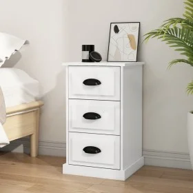 Glossy white plywood nightstand 39x39x67 cm by vidaXL, Nightstands - Ref: Foro24-816162, Price: 63,30 €, Discount: %