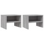 Mesitas de noche 2 uds contrachapada gris Sonoma 40x30x30 cm de vidaXL, Mesitas de noche - Ref: Foro24-815240, Precio: 35,62 ...