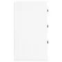 Mesita de noche madera contrachapada blanco brillo 39x39x67 cm de vidaXL, Mesitas de noche - Ref: Foro24-816162, Precio: 63,3...