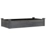 Flowerbed planter lined with solid gray fir wood 120x60x25 cm by vidaXL, Pots and planters - Ref: Foro24-364291, Price: 67,70...