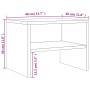 Mesitas de noche 2 uds contrachapada gris Sonoma 40x30x30 cm de vidaXL, Mesitas de noche - Ref: Foro24-815240, Precio: 35,62 ...