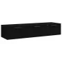 Armario de pared madera contrachapada negro 102x30x20 cm de vidaXL, Estantes y estanterías - Ref: Foro24-811404, Precio: 89,8...