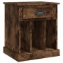 Nachttisch aus geräucherter Eiche, 43 x 36 x 50 cm von vidaXL, Nachttische - Ref: Foro24-816354, Preis: 43,37 €, Rabatt: %