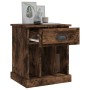 Nachttisch aus geräucherter Eiche, 43 x 36 x 50 cm von vidaXL, Nachttische - Ref: Foro24-816354, Preis: 43,89 €, Rabatt: %