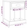 Nachttisch aus geräucherter Eiche, 43 x 36 x 50 cm von vidaXL, Nachttische - Ref: Foro24-816354, Preis: 43,37 €, Rabatt: %