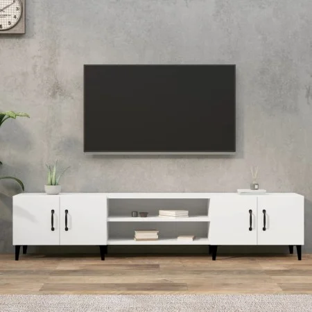 Weißer TV-Schrank aus Sperrholz, 180 x 31,5 x 40 cm von vidaXL, TV-Möbel - Ref: Foro24-816264, Preis: 99,49 €, Rabatt: %