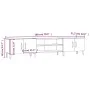 Weißer TV-Schrank aus Sperrholz, 180 x 31,5 x 40 cm von vidaXL, TV-Möbel - Ref: Foro24-816264, Preis: 99,49 €, Rabatt: %
