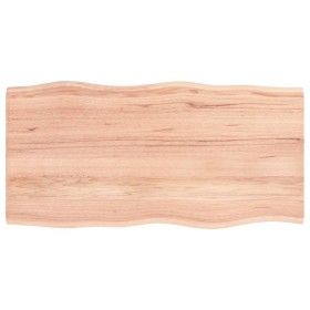 Tischplatte aus behandeltem Eichenholz mit Naturkante 80x40x2 cm von vidaXL, Tischplatten - Ref: Foro24-363938, Preis: 54,29 ...