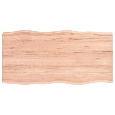 Treated oak wood table top with natural edge 80x40x2 cm by vidaXL, Table tops - Ref: Foro24-363938, Price: 53,32 €, Discount: %