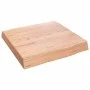 Treated wood table board with natural brown edge, 40x40x(2-6) cm. by vidaXL, Table tops - Ref: Foro24-363928, Price: 38,38 €,...
