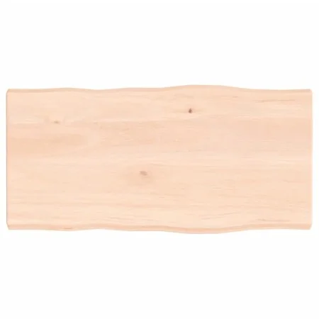 Solid wood table top natural edge 80x40x(2-4) cm by vidaXL, Table tops - Ref: Foro24-363873, Price: 53,75 €, Discount: %