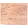 Regal aus Eichenholz für die Wand, hellbraun behandelt, 60x50x(2-6) cm. von vidaXL, Regale und Regale - Ref: Foro24-363652, P...