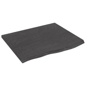 Dark brown treated oak wood wall shelf 60x50x2 cm by vidaXL, Shelves and shelves - Ref: Foro24-363770, Price: 51,74 €, Discou...