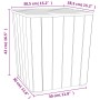 Mesa de jardín con tapa extraíble polipropileno marrón claro de vidaXL, Mesas de jardín - Ref: Foro24-364153, Precio: 61,82 €